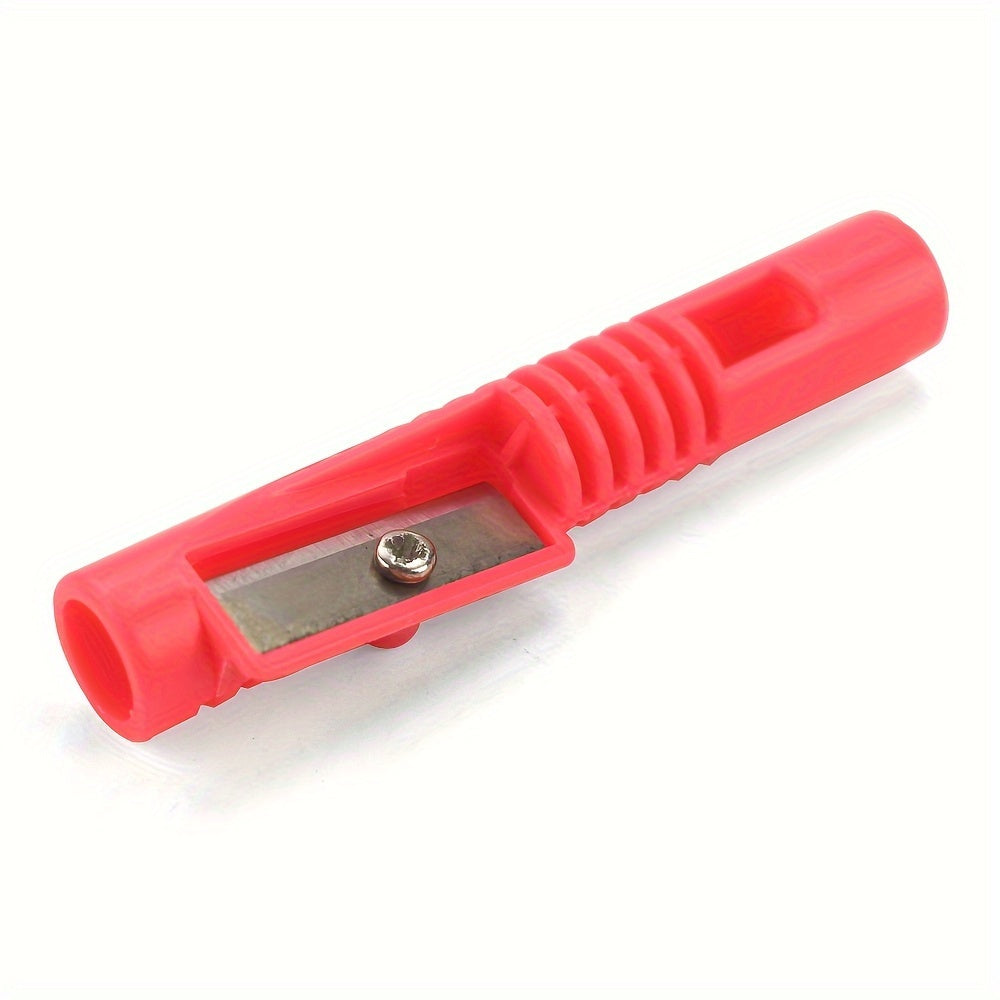 Colorful Handheld Pencil Sharpener with Extender & Whistle