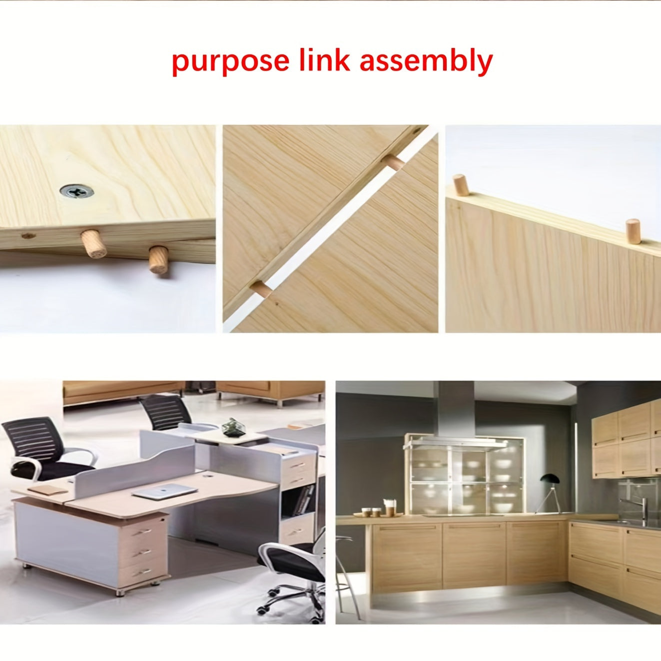 100pcs Wooden Dowel Pins for DIY Craft Projects Three Sizes 0.61X3.99 Cm