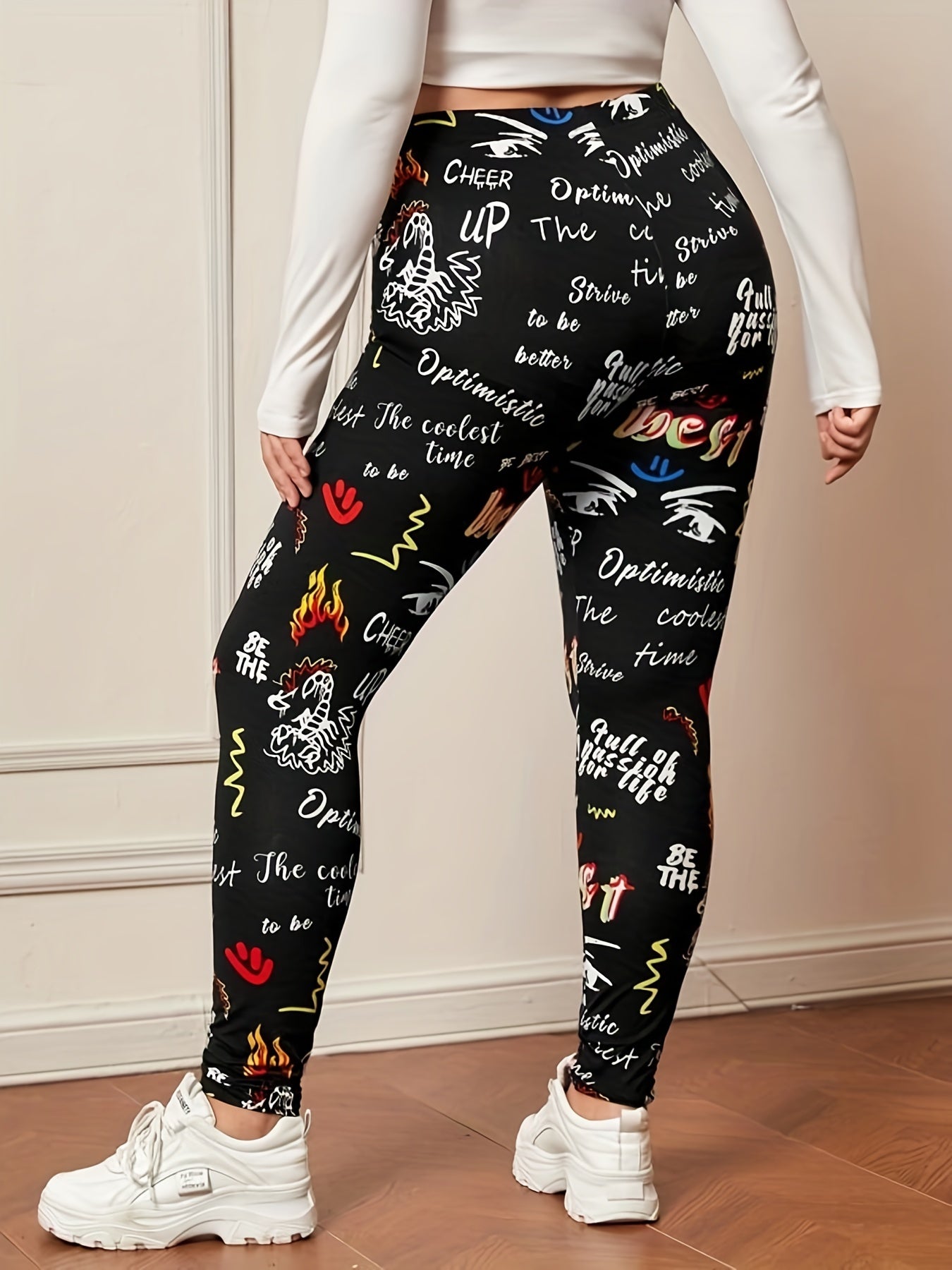 Giraffe Print High Rise Leggings