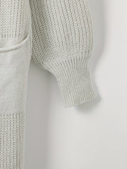 Solid Long Sleeve Stretch Cardigan