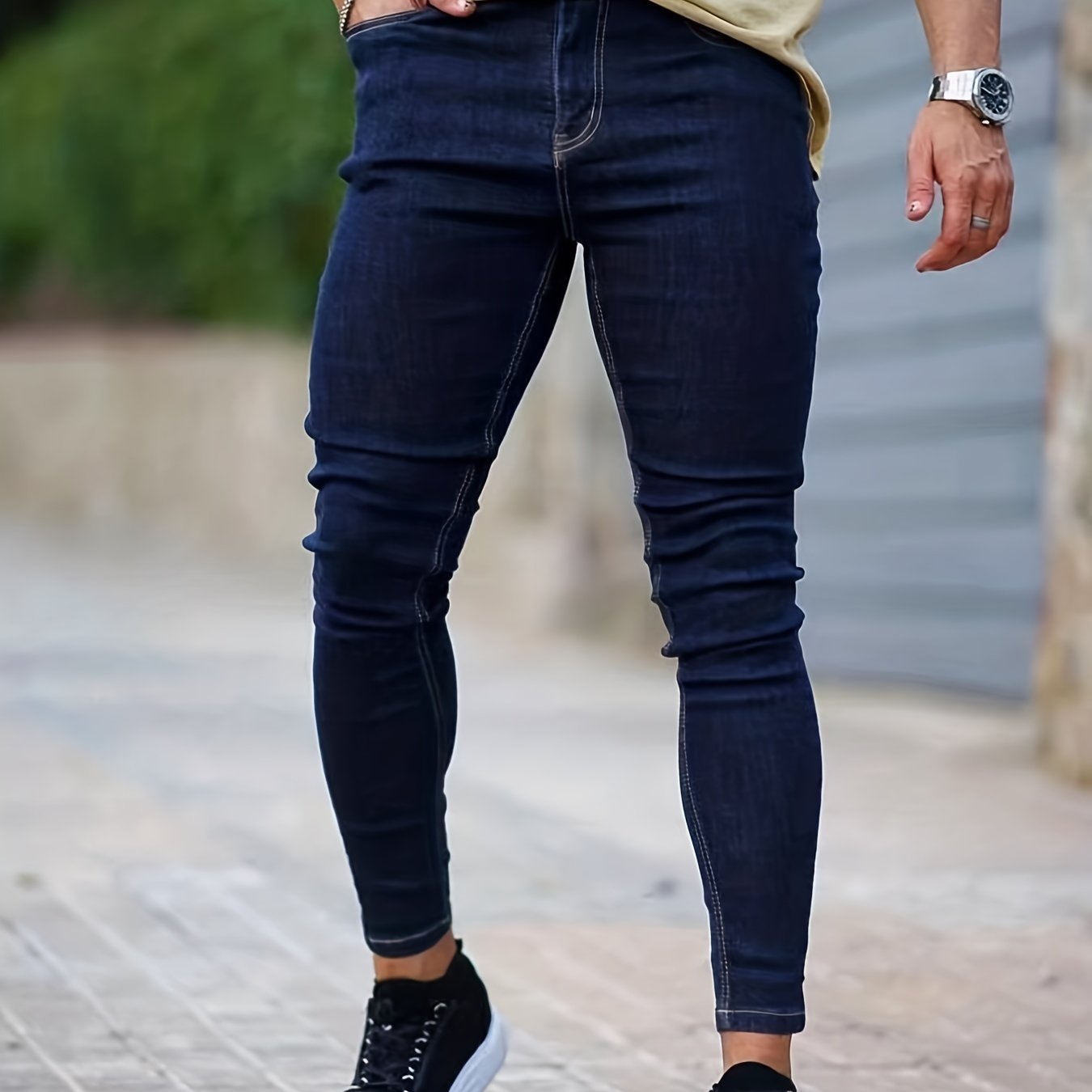 Men's Classic Slim Fit Stretch Denim Jeans