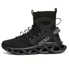 Men's High Top Blade Sneakers for Jogging Tennis Gym