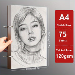 32K A5 A4 16K Sketch Book 75 Sheets 120gsm Thick Drawing Paper