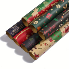 8pcs 50 Christmas Wrapping Paper Gift Boxes Holiday Arts Crafts Decorations