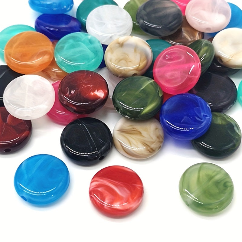 20pcs 15mm Acrylic Spacer Beads DIY Jewelry Making Craft Supplies