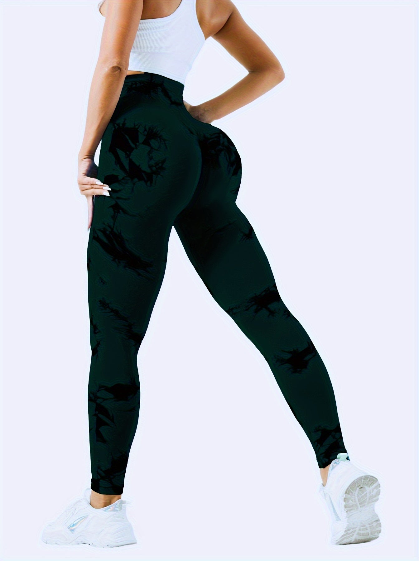Tie Dye Yoga Tights High Stretch Tummy Control Gym Leggings