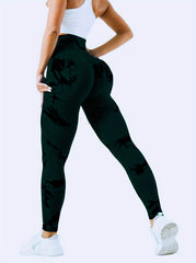 Tie Dye Yoga Tights High Stretch Tummy Control Gym Leggings