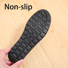 Women's Solid Loafers Casual Slip On Soft Sole Work Shoes