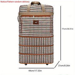 Air Checked Luggage Storage Bag Foldable Duffle Large Capacity Weekender Bag