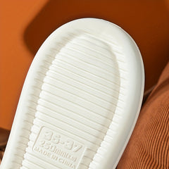 Women's Plush Lined Slip-On Slippers Warm Platform Shoes