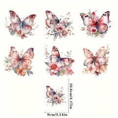 6pcs Butterfly Hanging Ornaments for Party DIY Craft Decor