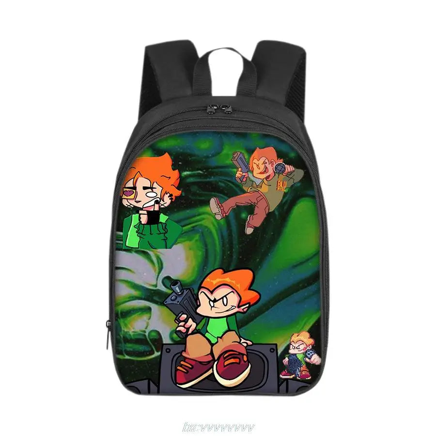 Friday Night Funkin Cartoon 3D Print Backpack School Bag