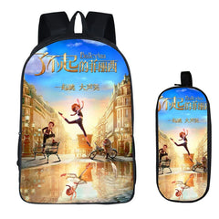 16 Inch Ballerina 2PC Set with Pencil Case Students Backpacks