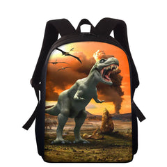 16 Inch Children Dinosaur Schoolbags Boys Shoulder Backpack Bags