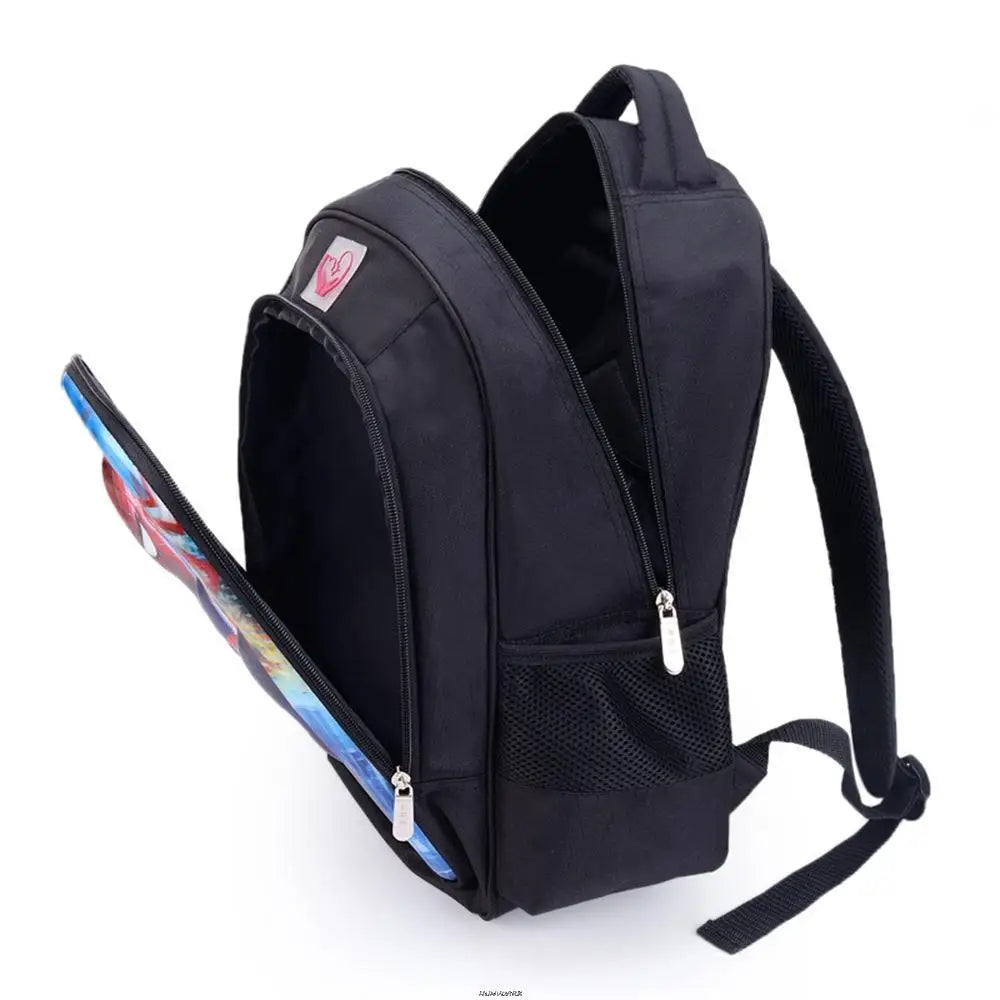 16 Inch Cuphead Game Mugman Children School Bags Orthopedic Backpack