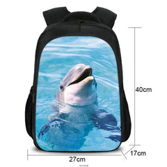 16 Inch Cuphead Game Mugman Children School Bags Orthopedic Backpack