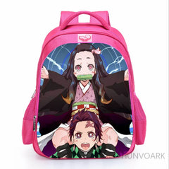 16 Inch Demon Slayer Kimetsu no Yaiba Children School Bags Orthopedic Backpack