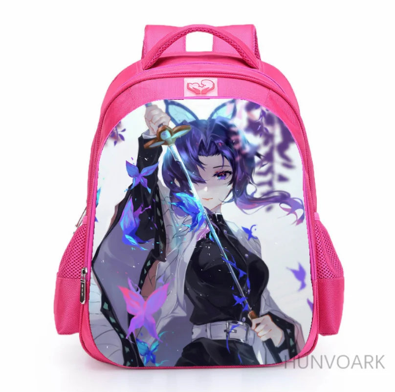 16 Inch Demon Slayer Kimetsu no Yaiba Children School Bags Orthopedic Backpack