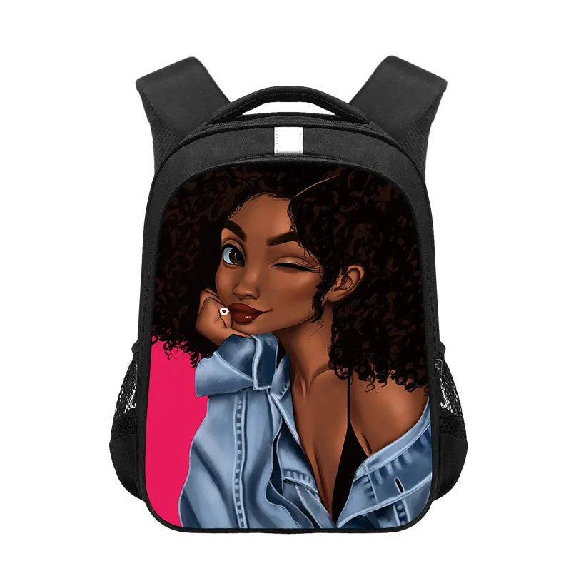 16 Inch School Bags Girls Printing Backpacks Children Mochila Casual