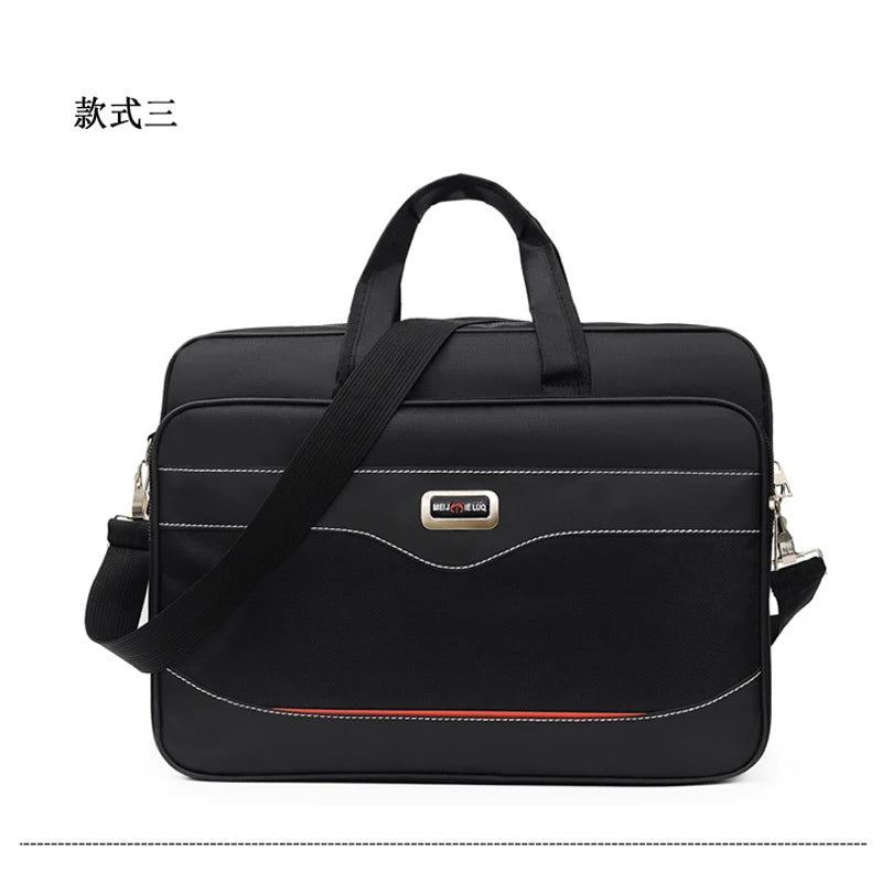 16 Inch Oxford Cloth Men's Computer Bag, Waterproof Business Messenger Bag