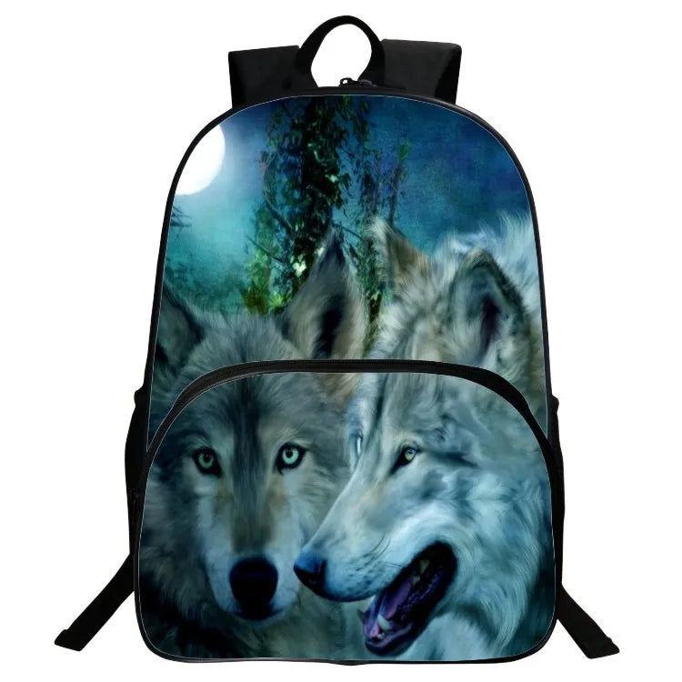 16 Inch Animal Printing School Bag for Kids