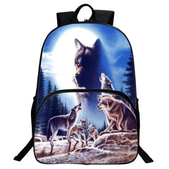 16 Inch Animal Printing Kids Backpack School Bag for Girls Boys
