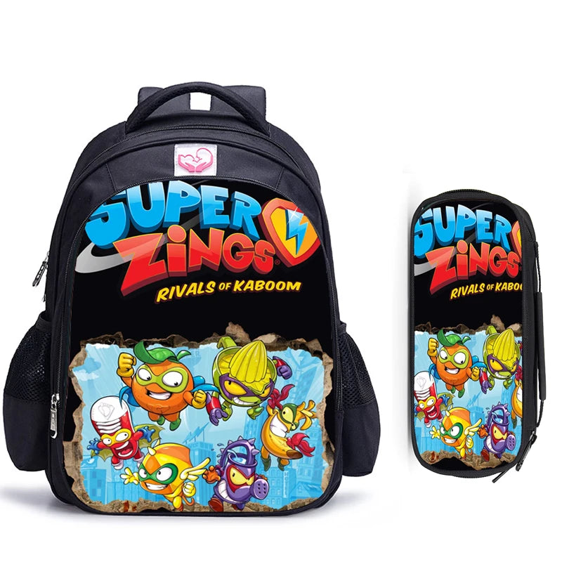 16 Inch Zings School Bags Orthopedic Backpack Kids Boys Girls Mochila