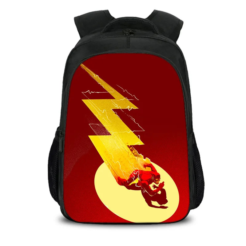 16 inch Flashman Hero Boy Girls School Bag Book Bag Backpack Children Students