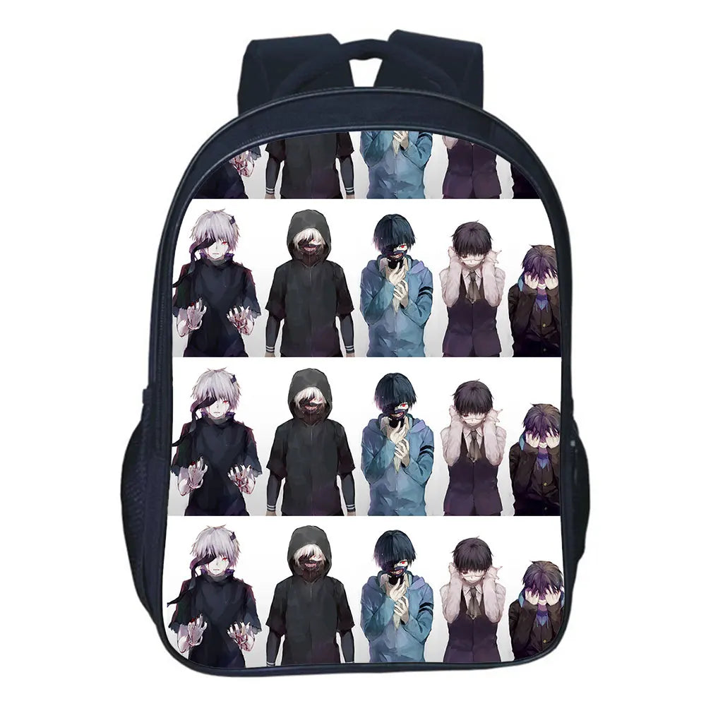 16" Tokyo Ghoul Backpack for Teenagers School Travel Bag