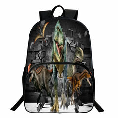 16" Dinosaur Backpack for Kids - Animal Printing School Bag