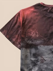 Men's Printed Sports T shirt Round Neck Tee Shirt For Summer