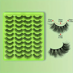 20 Pairs 3D Fiber False Eyelashes Multilayer Bushy Natural Long Lasting