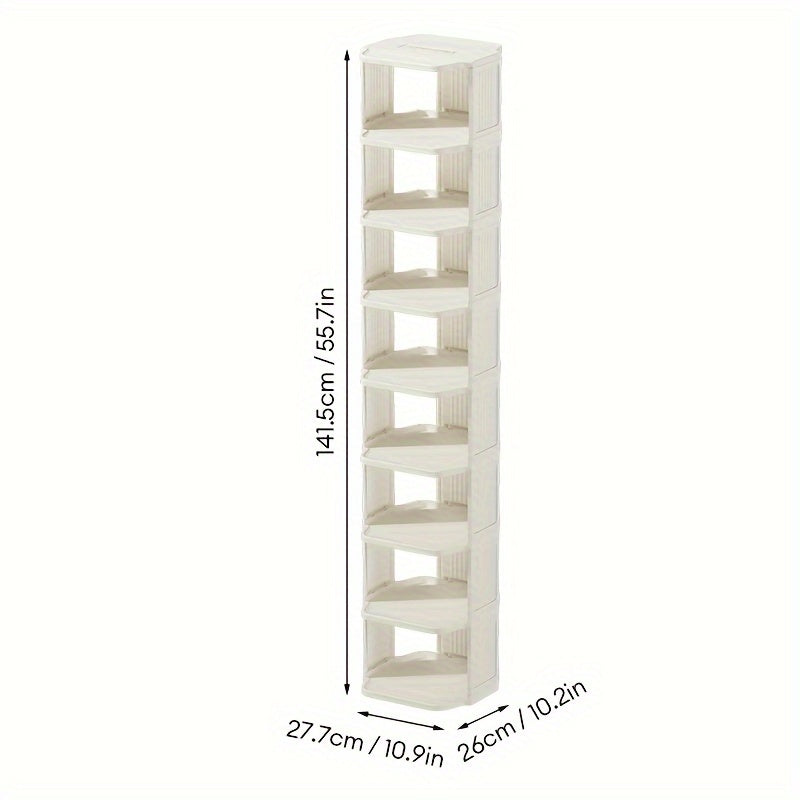 Shoe Storage Rack Stackable Shelf Space Saving Shoe Cabinet