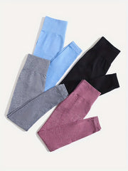 4pcs Seamless Multicolor Yoga Leggings High Stretch Fitness Tights