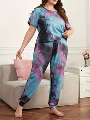 Tie Dye Tee & Pants Pajama Set