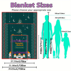 Ramadan Element Moon Prayer Meditation Soft Blanket