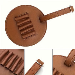 Golf Tee Bag PU Leather Durable with 5 Slots