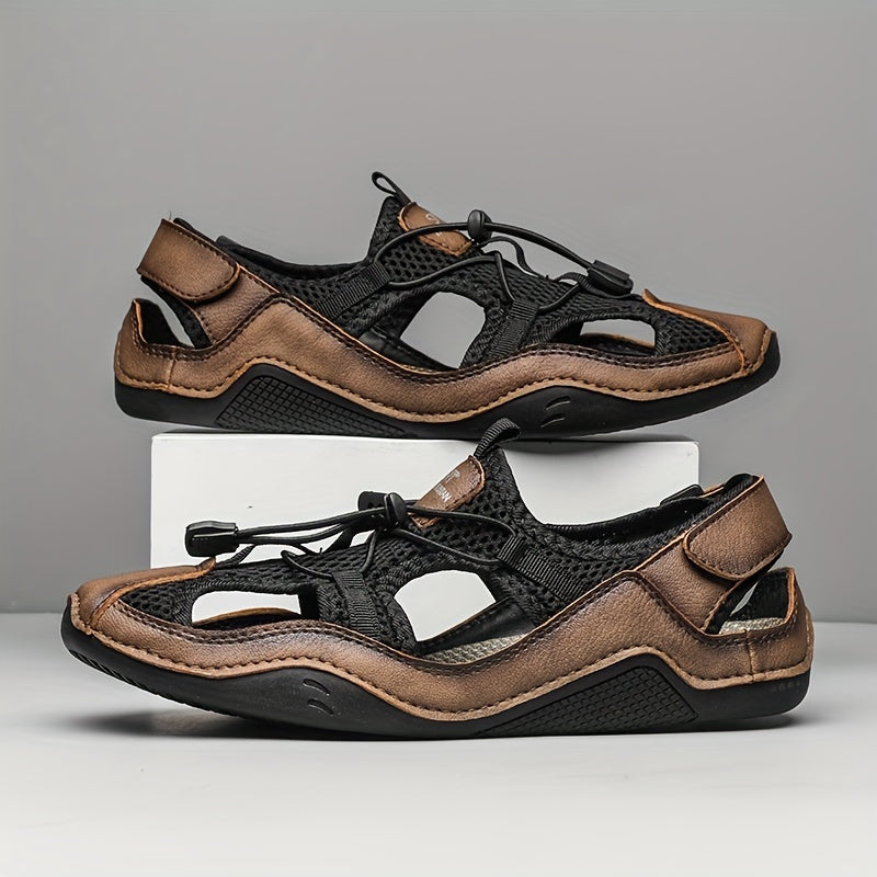 Men's Hollow Out Drawstring Sneakers