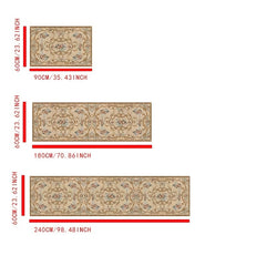 Vintage Kitchen Rug European Pattern Soft Non-slip Carpet Washable Doormat 59"