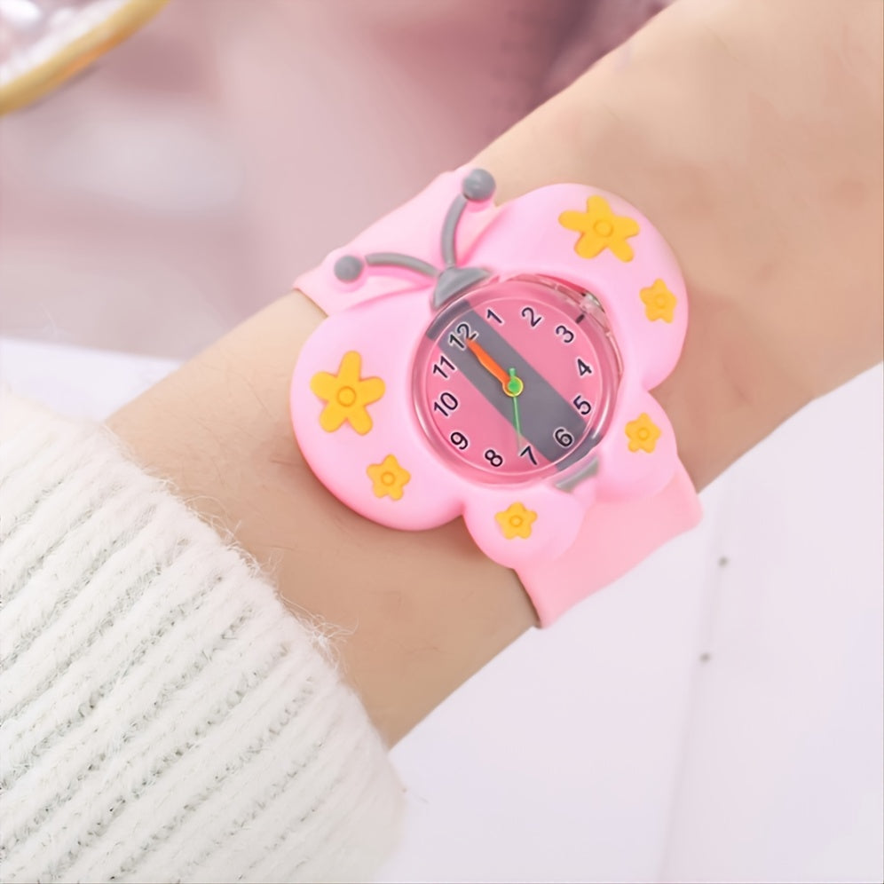 Girls Cartoon Rubber Quartz Watch Children Gift