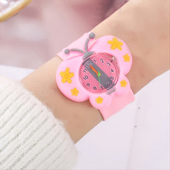 Girls Cartoon Rubber Quartz Watch Children Gift