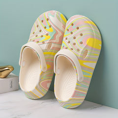 Women's Colorful Platform Clogs Lightweight Summer Beach Shoes