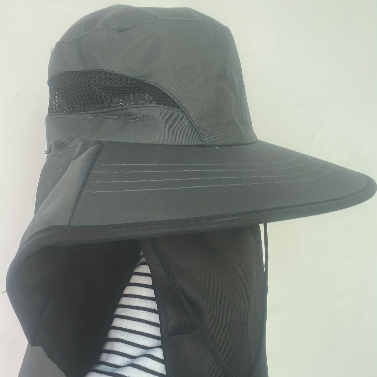 1pc Breathable Sun Protection Large Brim Bucket Hat