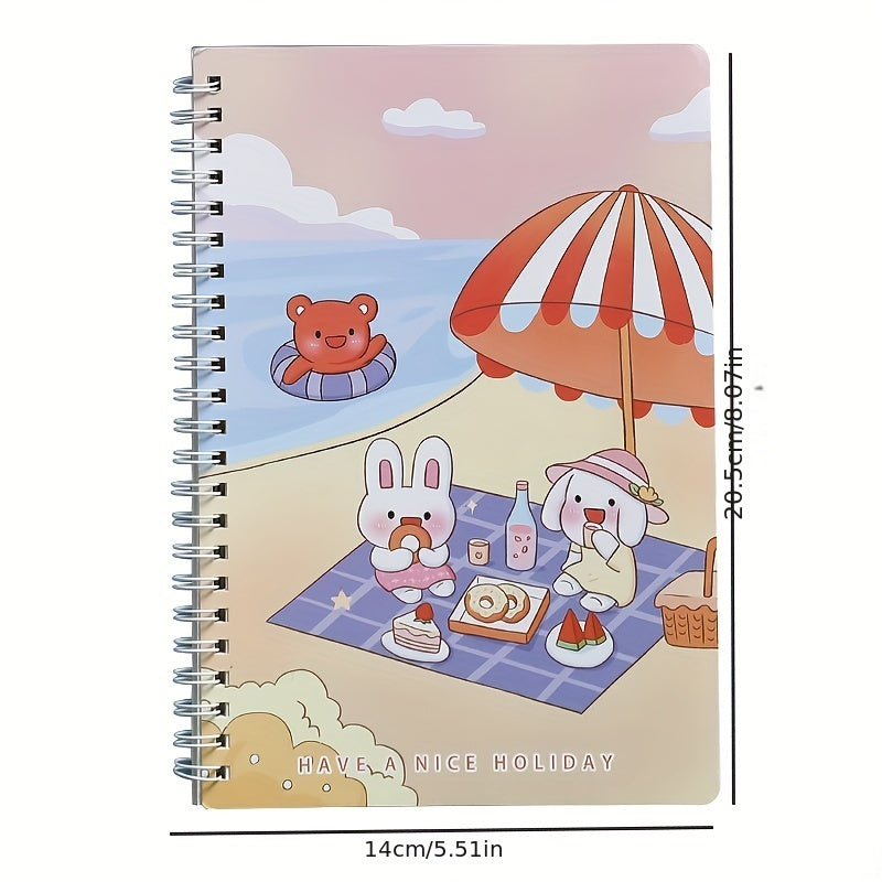60 Sheets A5 Cartoon Coil Book Student Collection Journal
