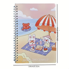 60 Sheets A5 Cartoon Coil Book Student Collection Journal