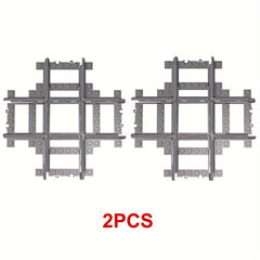 Train Track Assembly Toys Railway Accessories Cross Track Turn Left and Right