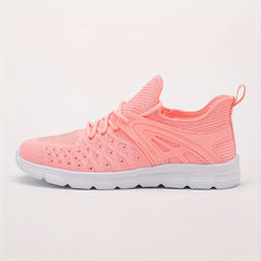 Solid Mesh Athletic Running Shoes Soft Sole Lightweight Sneakers