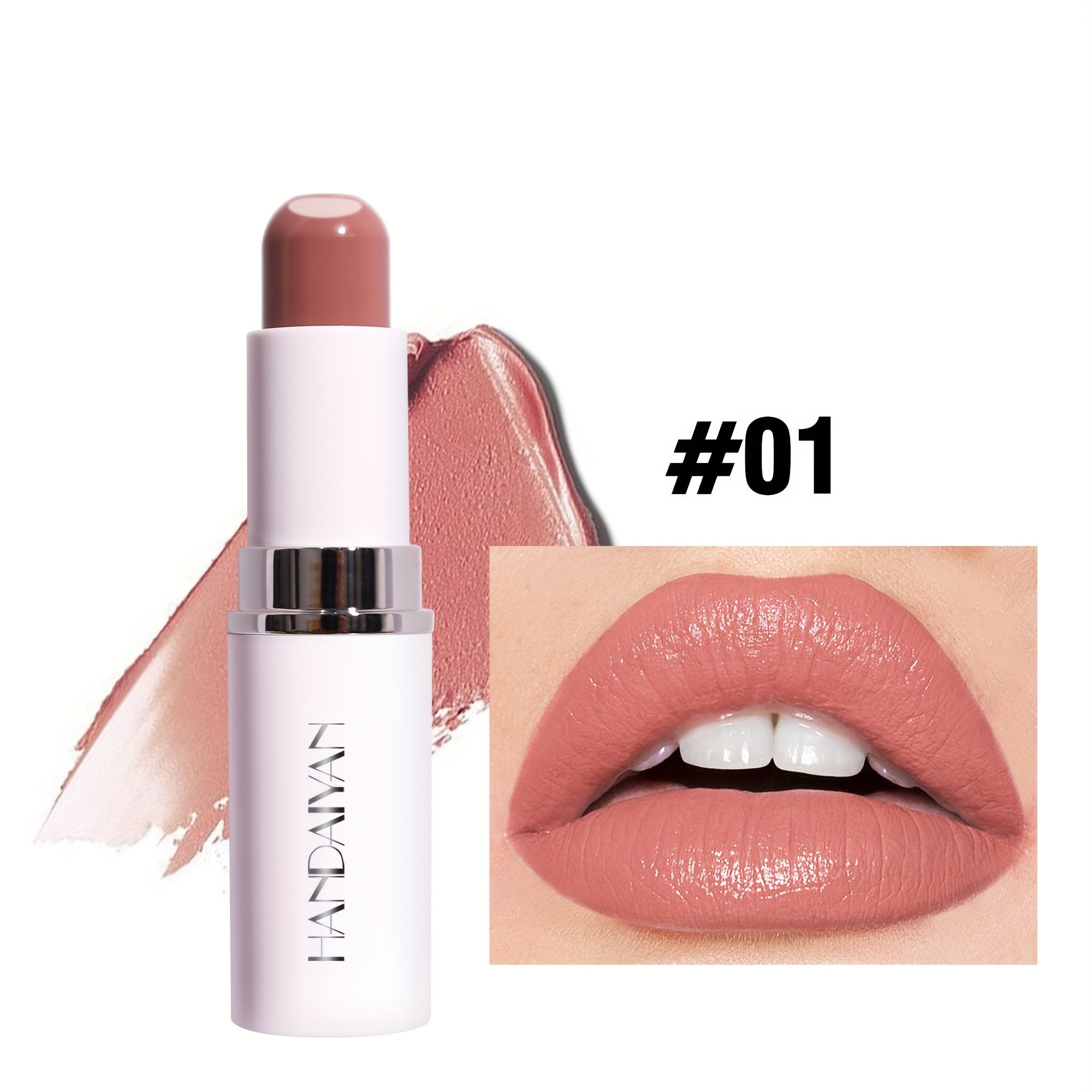 Sandwich Lipstick Glossy Velvet Texture Waterproof Antifouling Lip Glaze