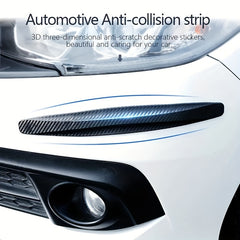 Car Bumper Carbon Fiber Anti collision Strip Front Lip Scratch Protection