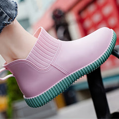 Women's Waterproof Rain Boots Anti-slip PVC Rubber Shoes